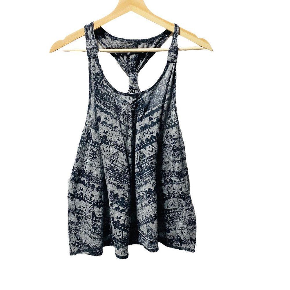 Jessica Simpson Women's ABEBE Racer Back Swing Tank Ethnic Print